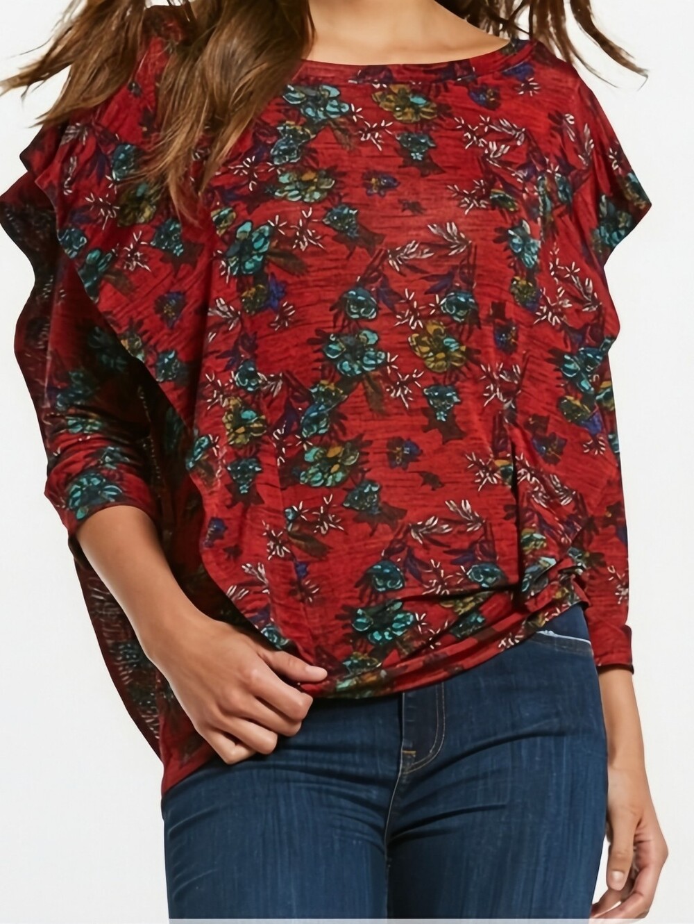 ❤️ Free People "Dock Street" Floral Top, Size XS